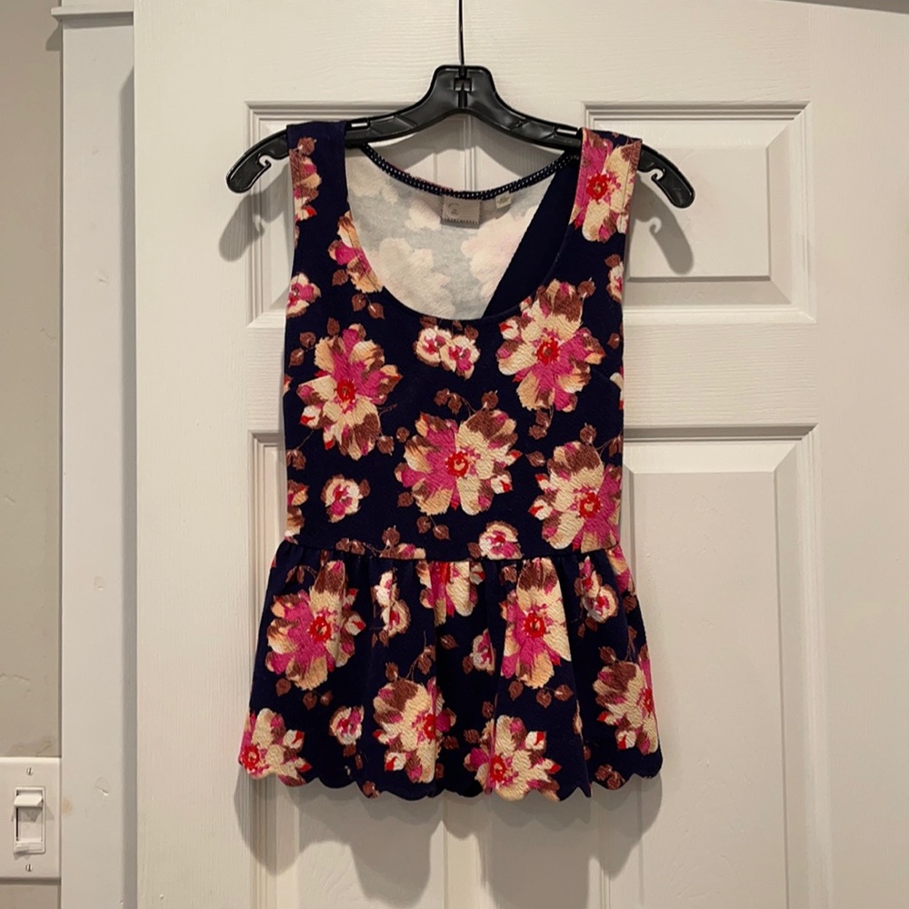 Peplum top from Anthropologie
